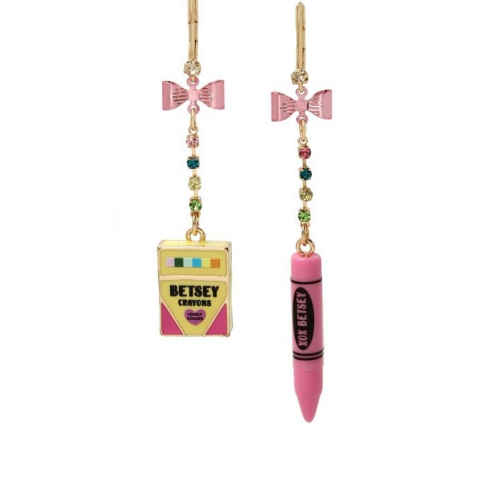 Betsey Johnson crayon mismatched NWT - Picture 3 of 5